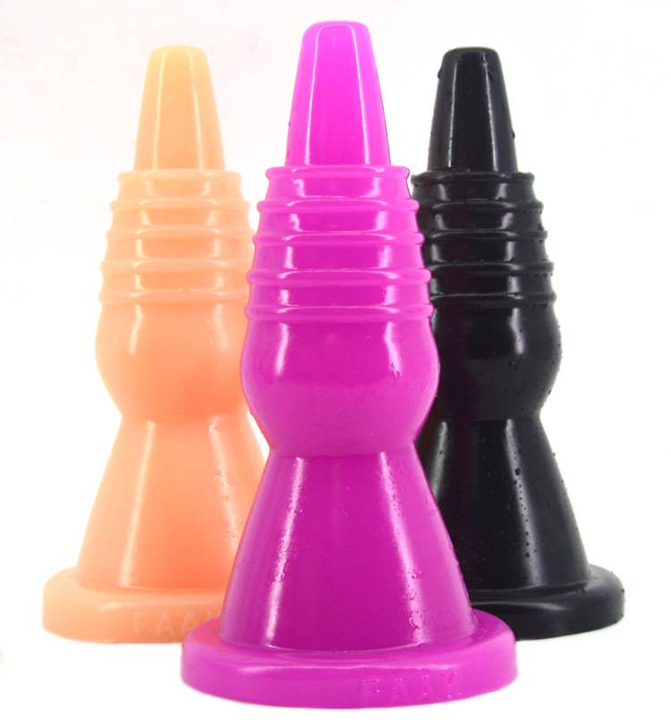 Faak 20.5cm Tower Shape Plastic Anal Plug For Lady Thick Big Candle Lamp Dildo Anal For Male Sex Toys