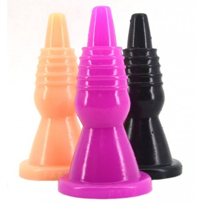 Faak 20.5cm Tower Shape Plastic Anal Plug For Lady Thick Big Candle Lamp Dildo Anal For Male Sex Toys